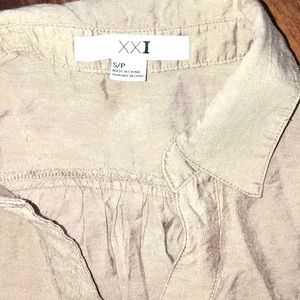 Forever 21 Tops - XXI Tan Blouse Forever 21 Tops - XXI Tan Blouse